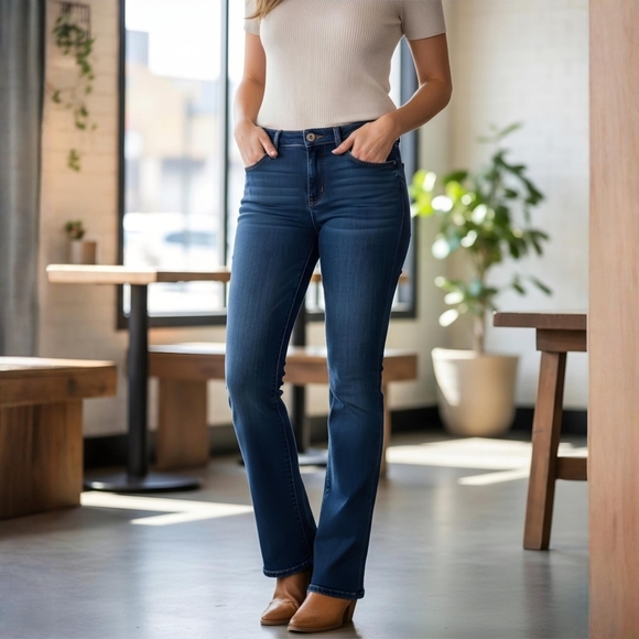 Fossil ✦ Bootcut Jeans ✦ Medium Wash Stretch Denim Classic 5‑Pocket Sz 27 - Picture 10 of 12